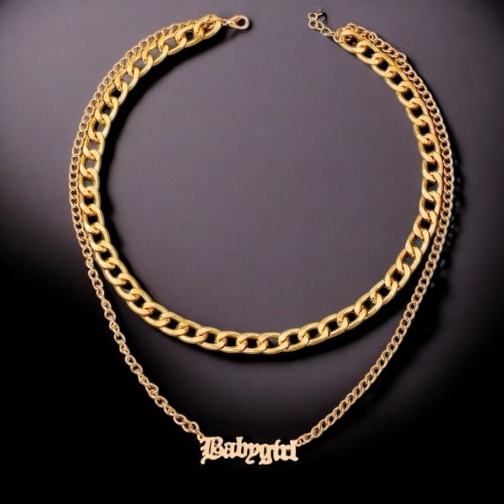 18k Gold tone necklace ✨​​